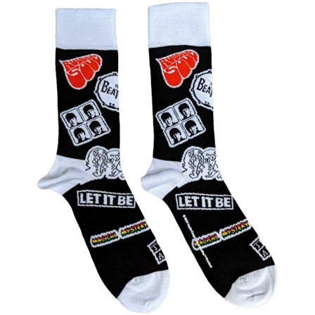 The Beatles Unisex Adult Icons Socks 7 UK-11 UK Svart