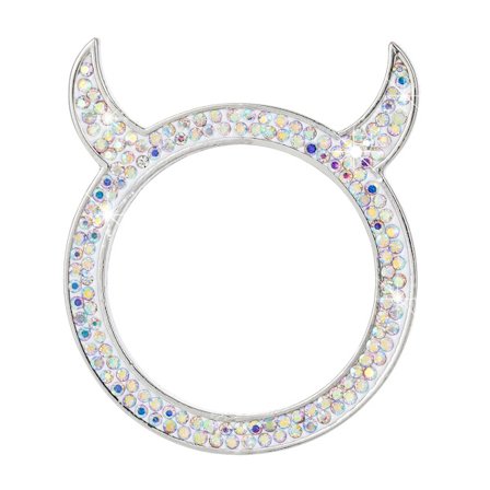 Bil Ét Klik Start Knap Dæksel Intern Motor Tænding Start Stop Knap Beskyttelsesdæksel Krystal Dekoration Biltilbehør~01490