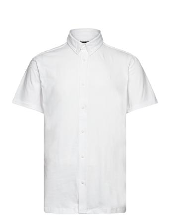 Hudson Stretch Shirt S/S Kortermet Skjorte Hvit Clean Cut Copenhagen*Betinget Tilbud