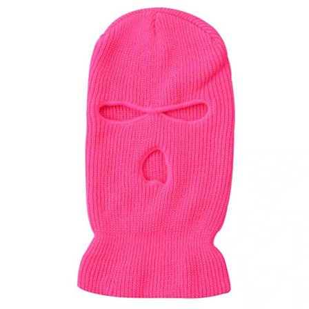 Neon Rosa Balaklava Skihjelm Rånerhue Rosa