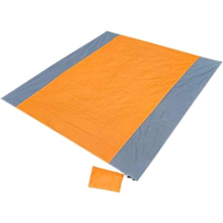 Sammenfoldelig strandmåtte orange