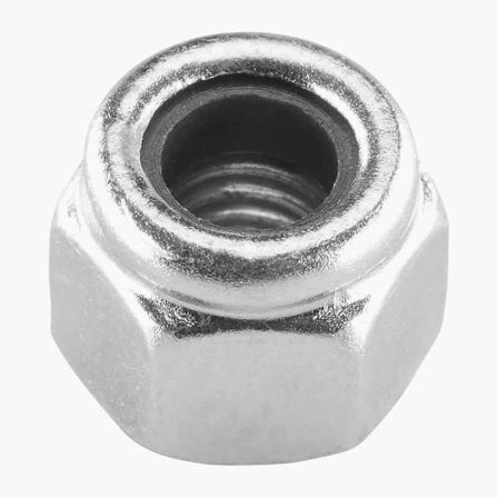 Låsmutter M4 elförzinkad 25 st.