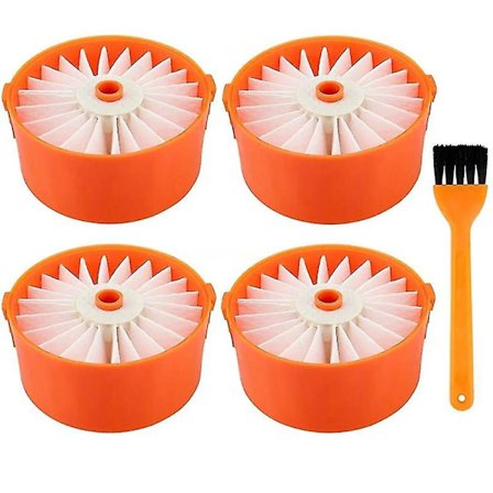 4-pack filterelement för Black + Decker Bsv2020g trådlös dammsugartillbehör