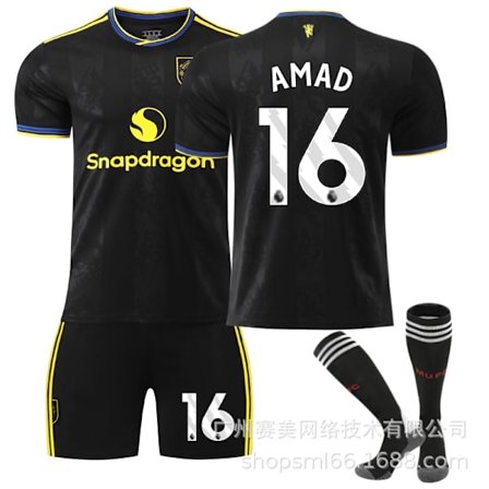 2025/26 Manchester United Tredje Barn Fotbollströja Kit No.16 Amad 16