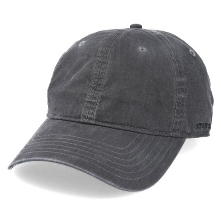 Stetson - Svart fitted Keps - Baseball Delave Organic Cotton Black Fitted @ Hatstore