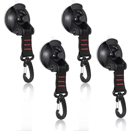 4-pack sugkoppsförankring, sugkoppsförankringar, kraftiga sugkoppsförankringar med fästögla, sugkoppsförankringskrok för markis, bil