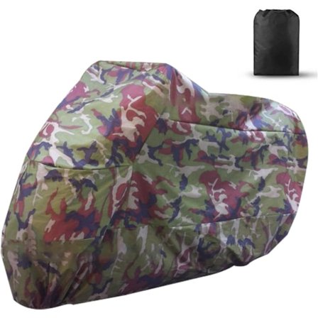 Moottoripyörän suojapeite (XL) Vedenpitävä Talvi Ulkokäyttöön Skootterin Moottoripyörän Pyörän Suojapeite Vihreä Monivärinen