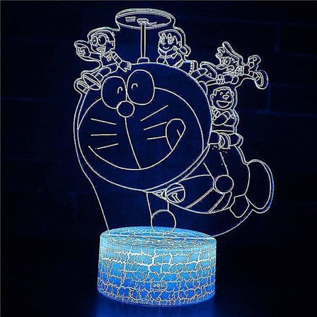 3D Illusion Lamp 7 Colors Optical Change Touch Light USB and Remote Control Art Deco Make A Romantic
