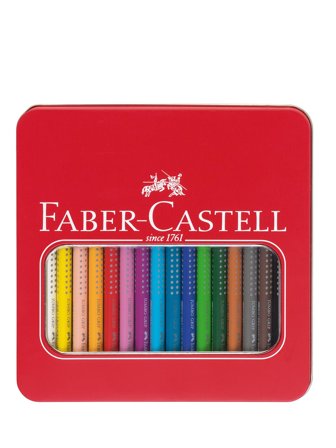 Faber-Castell spielen & lernen Coloured pencil Jumbo GRIP metal tin of 16