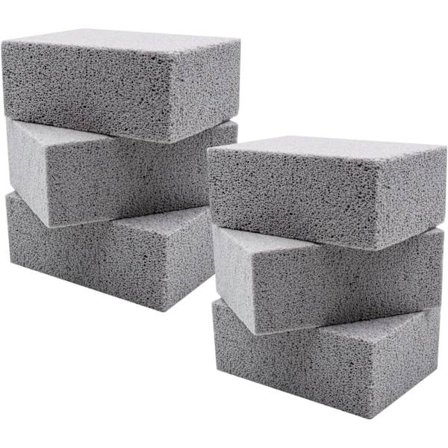 6 stk. grillrengjøringsstein, gjenbrukbare rengjøringsklosser, grillrengjøringsstein pimpstein for rengjøring av grill/stekeplater/ovnsfliser