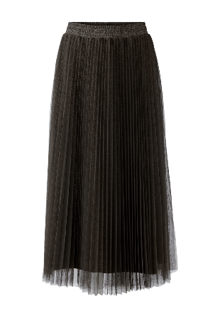 Oui Kjol plisserad Kjolar Dam Brun 40