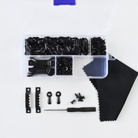 Fotoram upphängningskrokar, triangulära ringkrokar, sågtandskrokar med skruvar för att hänga bilder, svart, 277 stycken longziming