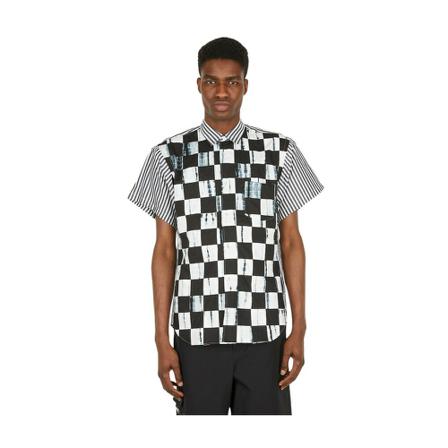 Comme Des Garçons - Kortärmade Skjortor - Vit - Herr - Storlek: S, Herr, Storlek: S