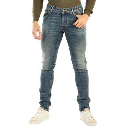 Hand Picked Slim-fit Jeans blå, Herr, Herr, Storlek: W30