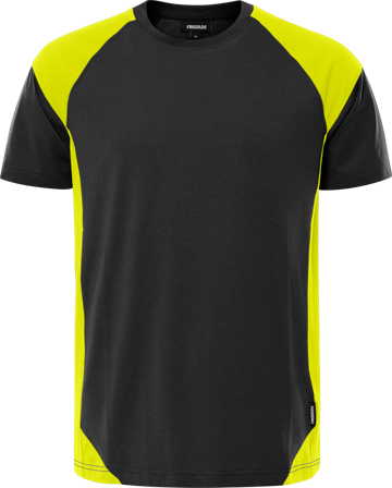 Fristads 7046 GTM T-shirt svart/gul Svart/gul, Kläder