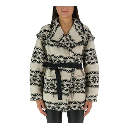 Isabel Marant, Belted Coats Biały, Kobieta, Rozmiar: S