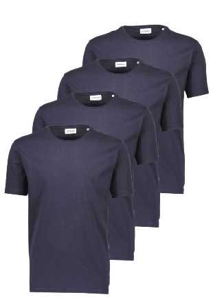Lindbergh 4Pk Basic Tee Överdelar Herr Blå L