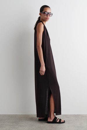 COS Women's Sandali In Pelle Scamosciata in Nero