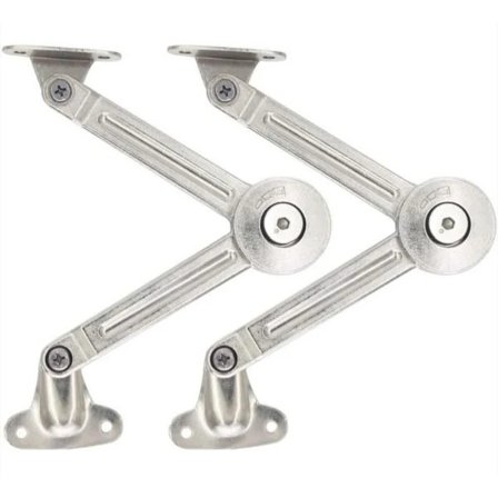 Hydrauliske stænger til trykluftsskabsdøre - Forniklede, 2-pak