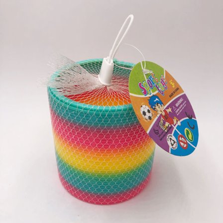 Regnbue Spiral, Multifarvet, Regnbue Cirkel Fjeder Hula Hoop, 8.7*