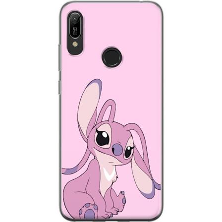 Huawei Y6 (2019) Gennemsigtig cover Stitch lyserød