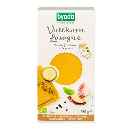 Byodo Fuldkorn Lasagneplader Ø 250 g, Helse & Madvarer, Pasta, Ris & Bælgfrugter, Pasta & Nudler