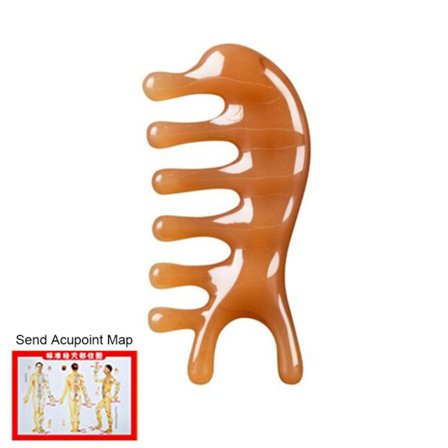 Sandelträ Massage Kam Bred Tand Kam Kropp Ansiktsnässkrapa