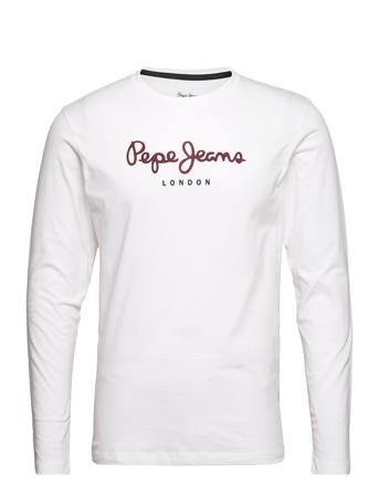 Eggo Long N T-shirts Long-sleeved Hvit Pepe Jeans London