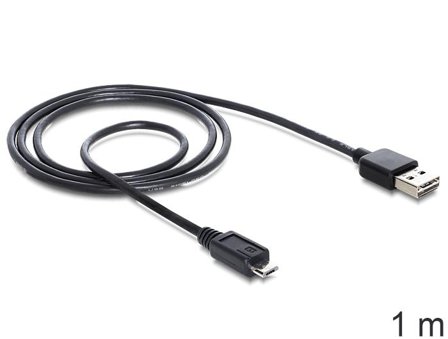 Delock EASY-USB - USB-kabel - Micro-USB type B til USB - 1 m