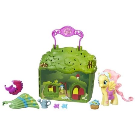 Fluttershy spillekasse - My Little Pony - HASBRO - Hus og tilbehør inkluderet