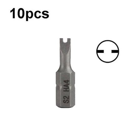 10pcs Electric Screwdriver Short Bit Strong Magnetic Screwdriver Bit-u Shape Ha4