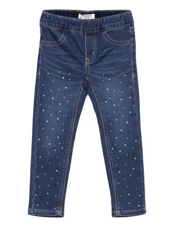 Sara Trousers Denim Rhinesto Blue Lindex