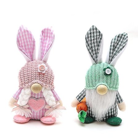 2 kpl Jänis Tonttu Koristeet Tonttu Kasvoton Pehmolelu Käsintehty Kevätkani Tonttu Kotiin Sisustus, Lahjoja Lapsille