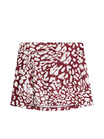 J.Lindeberg - Golf - Amelie Mid Print Skirt - Gul - Kvinna - XS