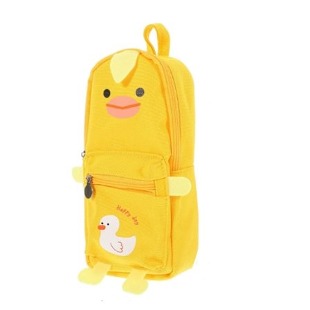 Penalhus Tegneserie Gul And Blyant Lærred Penalhus Bedårende Penholder Pigeartikler til Jul Halloween Nytårsgave