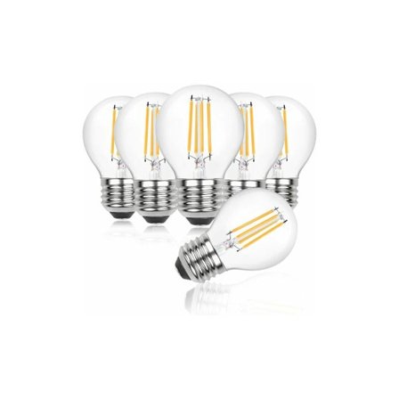 6W dimbar LED-lampa E27 varmvit 2700K, motsvarande 40W halogenlampa, AC220-240V, 6 st