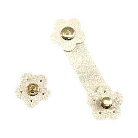 10 stk. Doble blomsterformede veskeknapper PU-lær Snap for kvinner Håndlaget DIY Håndveske Feste Vesketilbehør