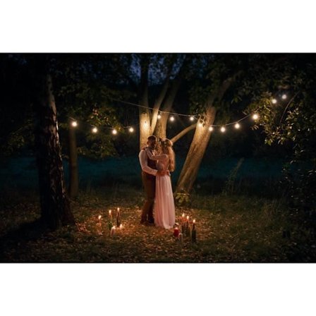 Link Me Light LED-slingor - 10 glödlampor - E27-sockel - varmvit - 5m