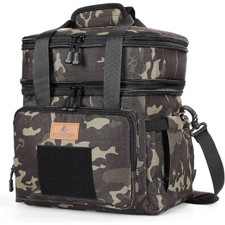 Taktisk Madkasse, Stor Udvidbar Isoleret Madtaske, Holdbar Vandtæt Lækagesikker Køletaske til Voksne/Mænd/Kvinder/Udendørs Arbejde