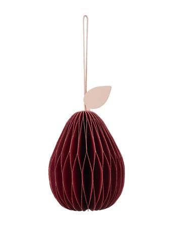 Pear Ornament Home Decoration Christmas Decoration Christmas Baubles & Tree Accessories Red Broste Copenhagen