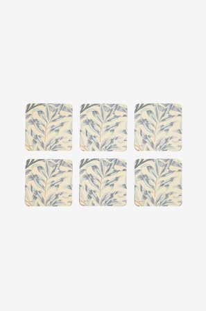 Pimpernel - Glassbrikker Morris & Co Willow Bough Blue 6-pk - Flerfarget - Bar- & drinktilbehør - Fra Homeroom