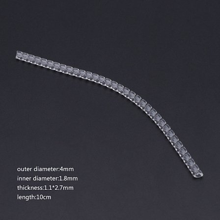 for Creative Klar Ringjusterer Usynlig Transparent Spiral Ledning Spenningsreduserer Justerbare Størrelser for Menn Dame Ring