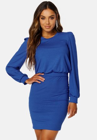 BUBBLEROOM Besa long sleeve short dress Blue Klær