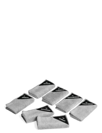 Klud Klud Ugedagsklude Karklude - Grey - 30X30CM