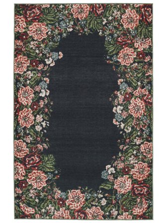 Washable Small Eliza Rug - Black 140X200 Cotton