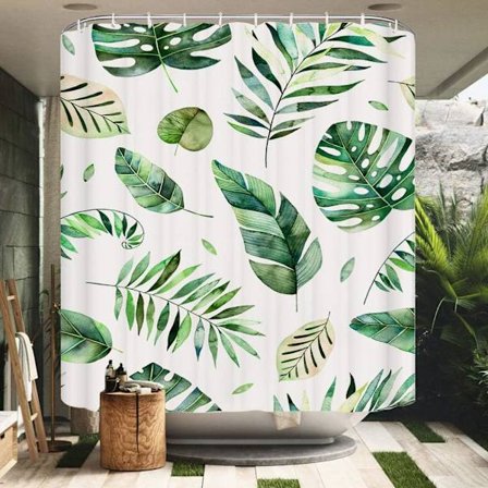 Duschdraperi 180x200cm Vattentät Mögelbeständig Polyester Fa