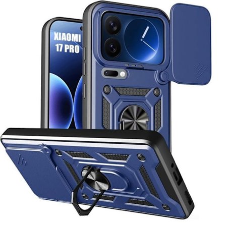 Stødabsorberende Cover til Xiaomi 17 Pro, Forstærket Beskyttelse med Kameradæksel - Marineblå