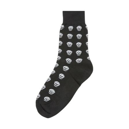 Alexander McQueen Skull Socks Sort, Herre Strømper
