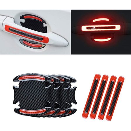 3D Refleks Stickers for Bil Dørhåndtak Dørskål Beskyttelse Gu