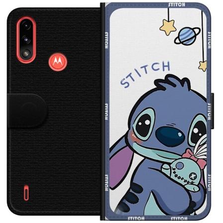 Motorola Moto E7 Power Plånboksfodral Stitch rymden